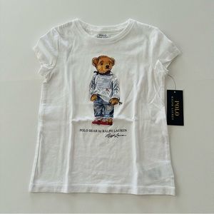 Polo Ralph Lauren Kids 6 6X Bear T-shirt Shirt Top Tee